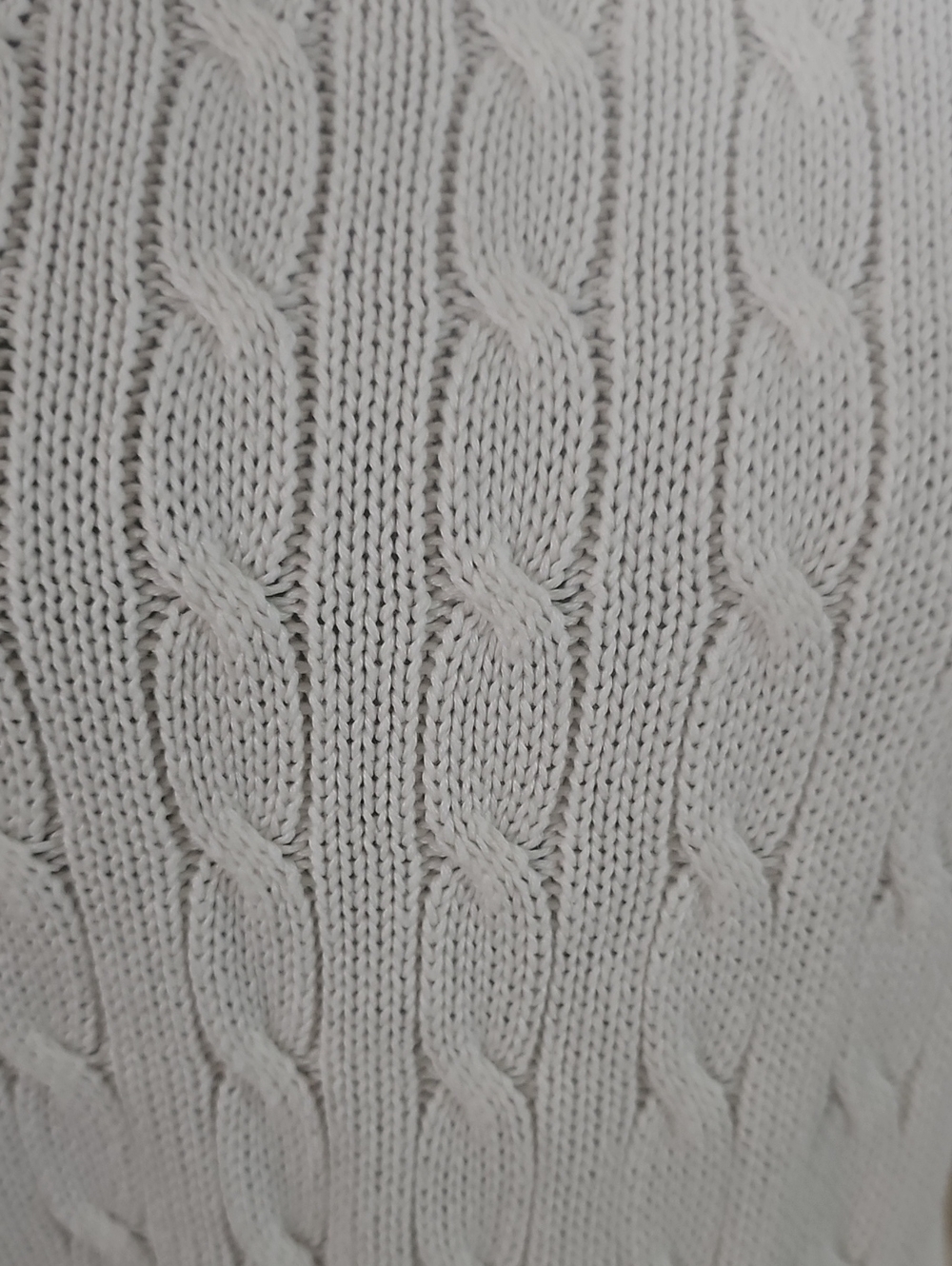Brandy Melville Cream Cable Knit Crewneck Sweater - Picture 5 of 6